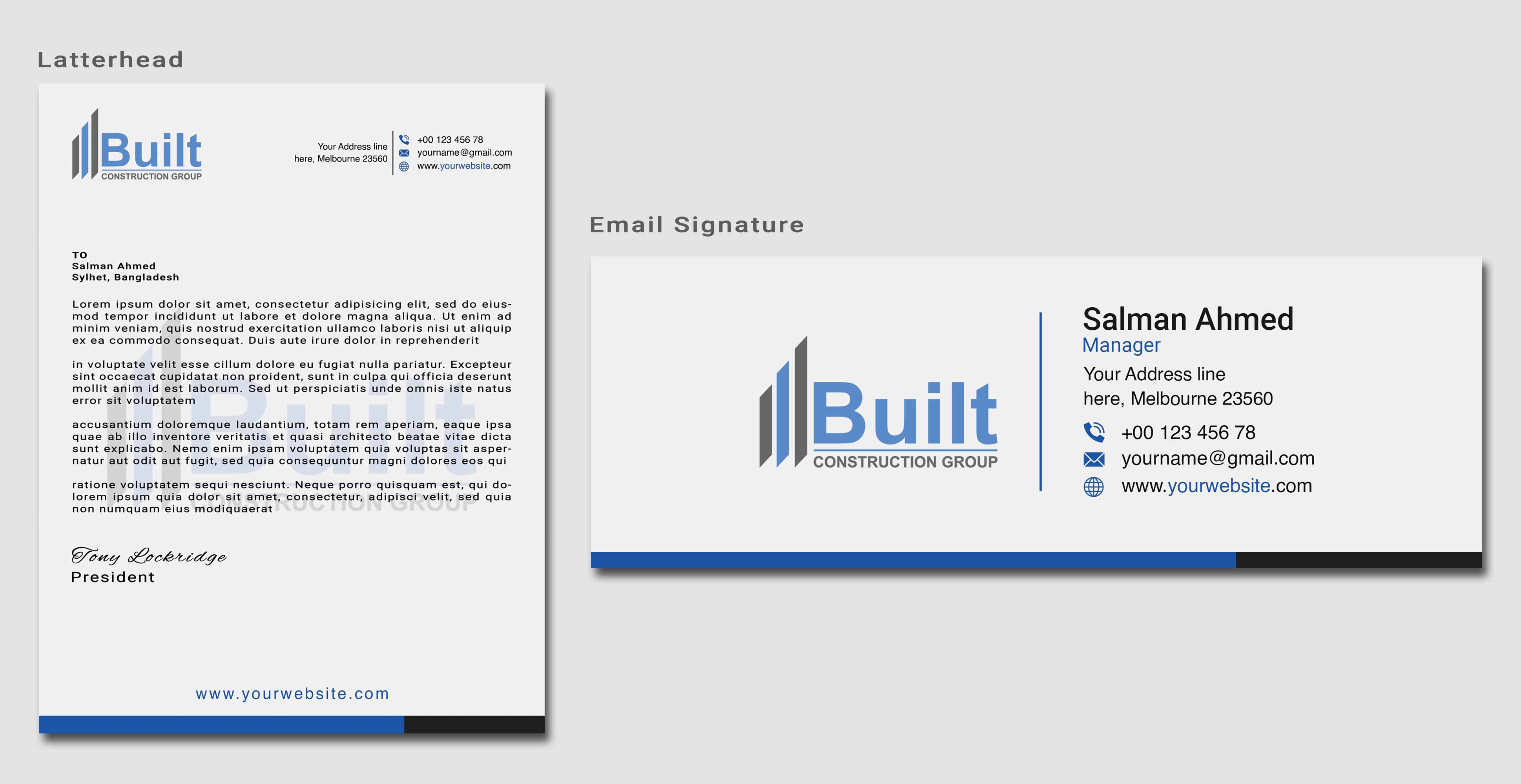 Stationery Design by salman2540 for this project | Design #28613210