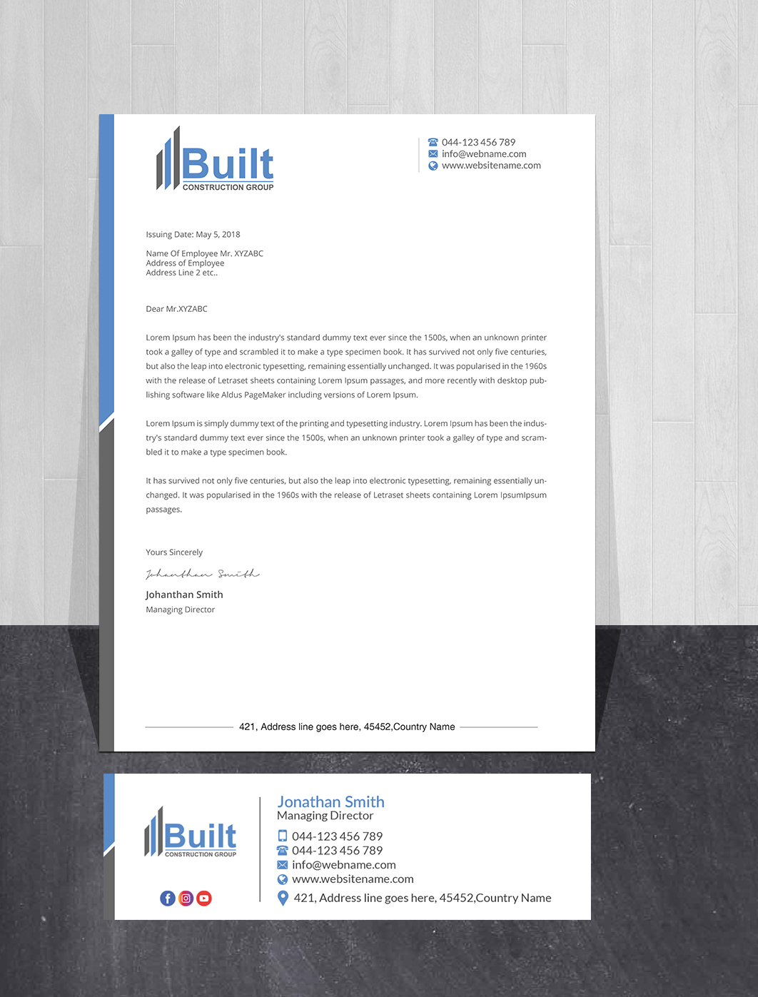 Stationery Design by Creations Box 2015 for this project | Design #28586183