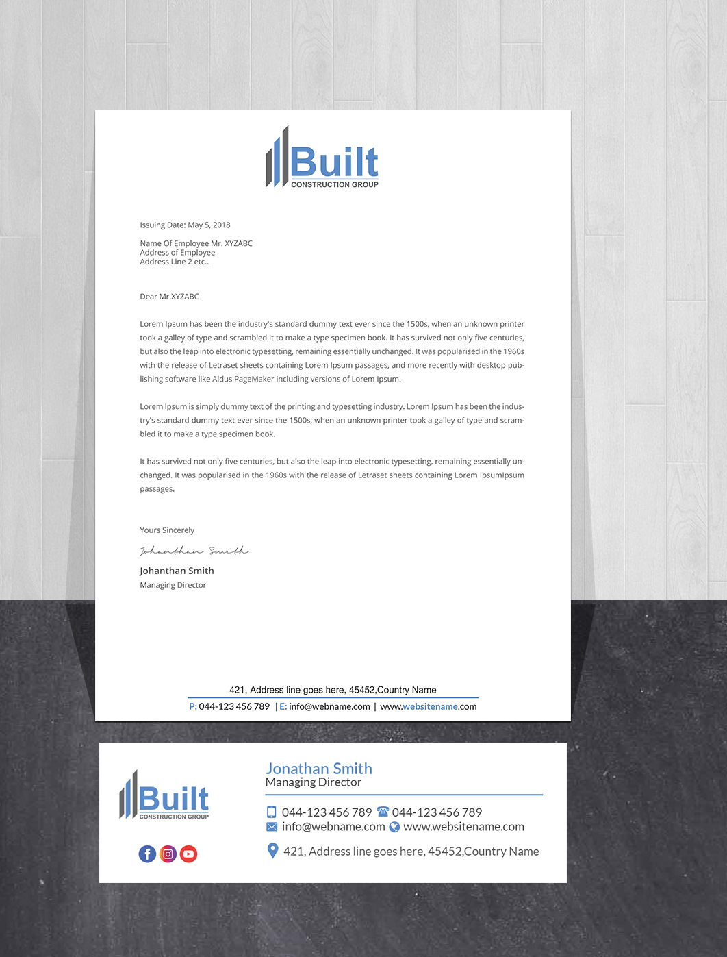 Stationery Design by Creations Box 2015 for this project | Design #28586184
