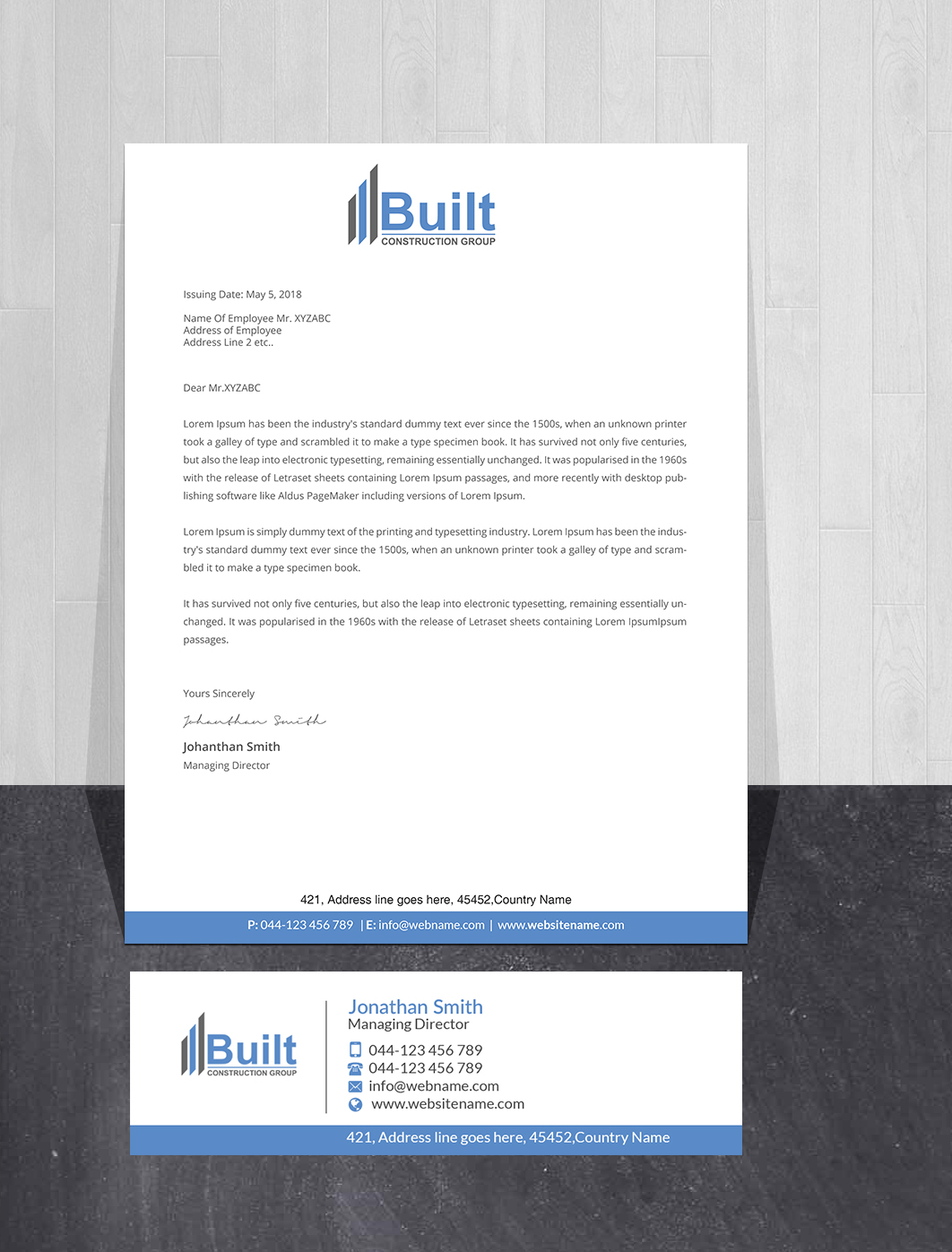 Stationery Design by Creations Box 2015 for this project | Design #28586185
