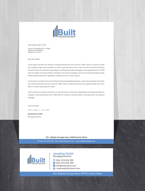 Stationery Design by Creations Box 2015 for this project | Design: #28586185