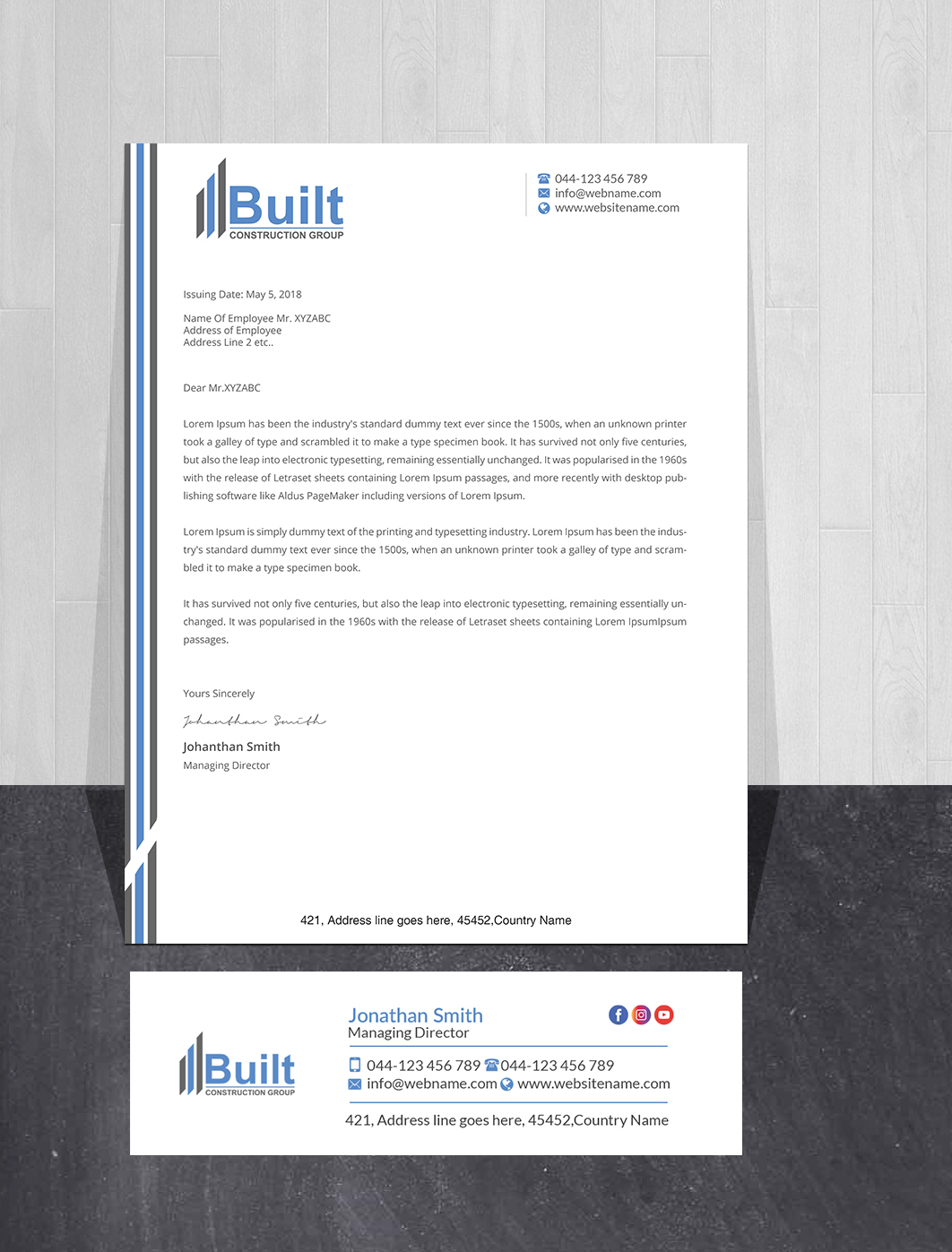Stationery Design by Creations Box 2015 for this project | Design #28586186