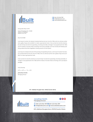 Stationery Design by Creations Box 2015 for this project | Design: #28586186