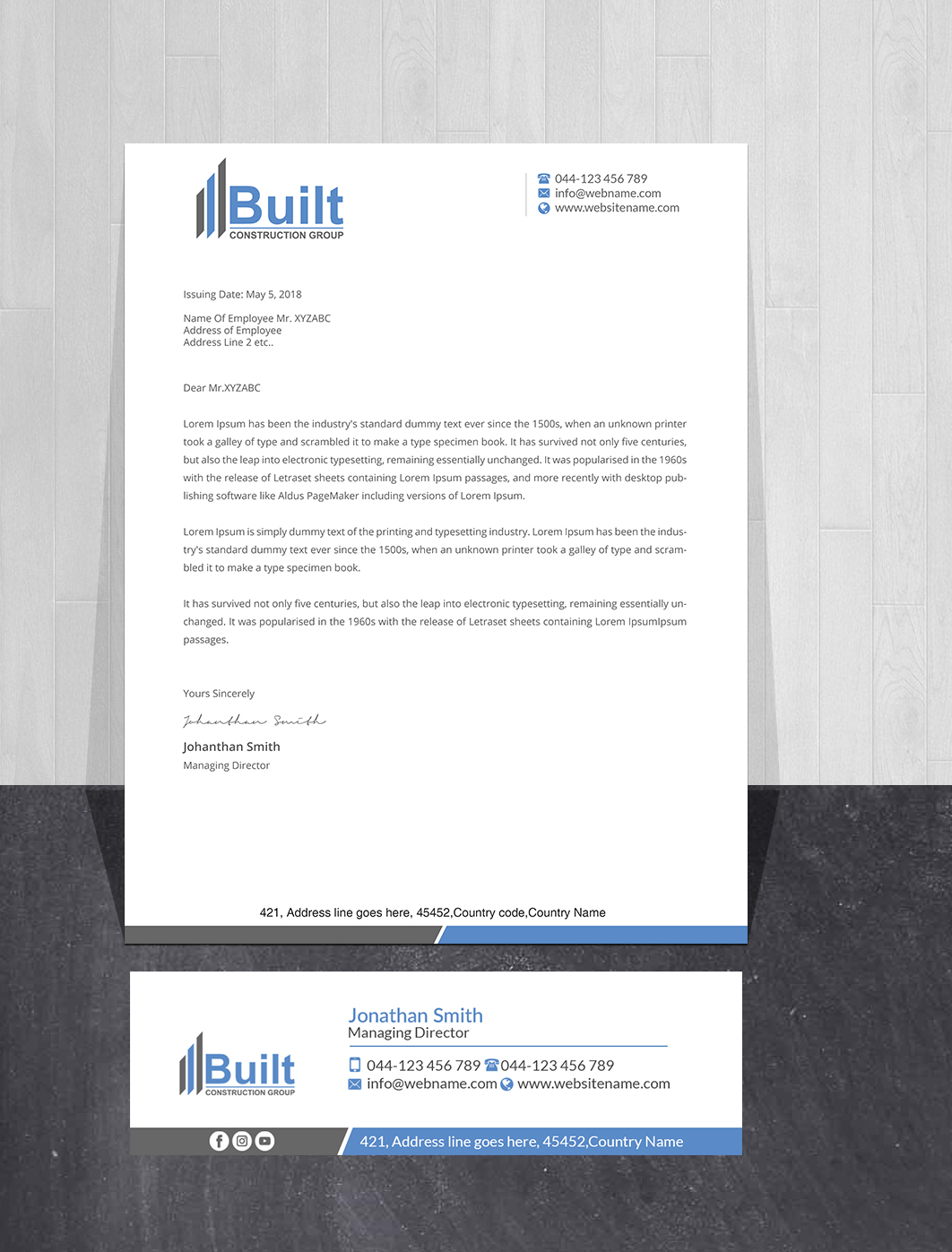Stationery Design by Creations Box 2015 for this project | Design #28586187