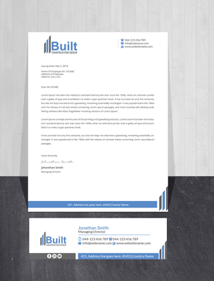 Stationery Design by Creations Box 2015 for this project | Design: #28586188