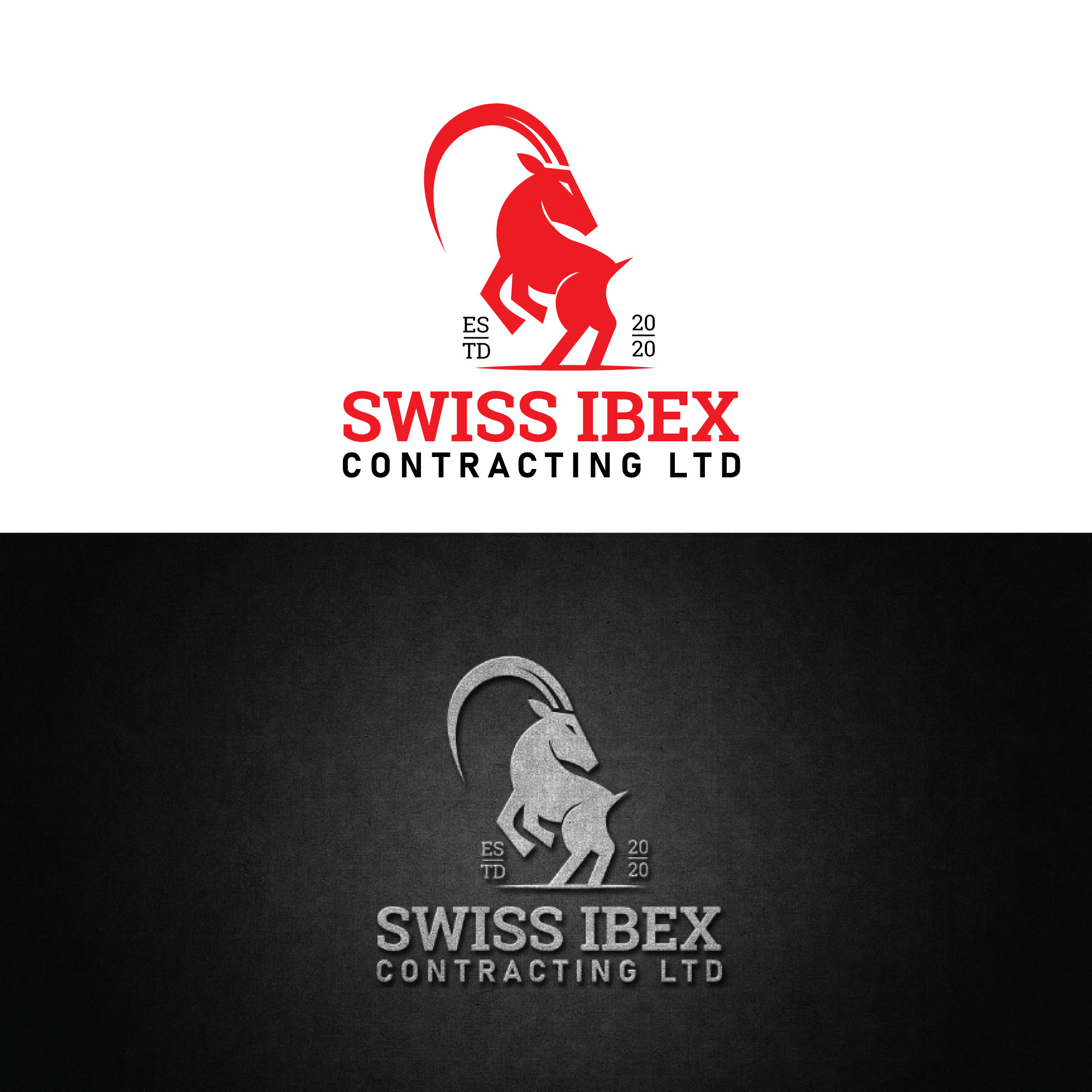 Logo Design by Farhad Kreative for SWISS IBEX CONTRACTING LTD  | Design #28582864