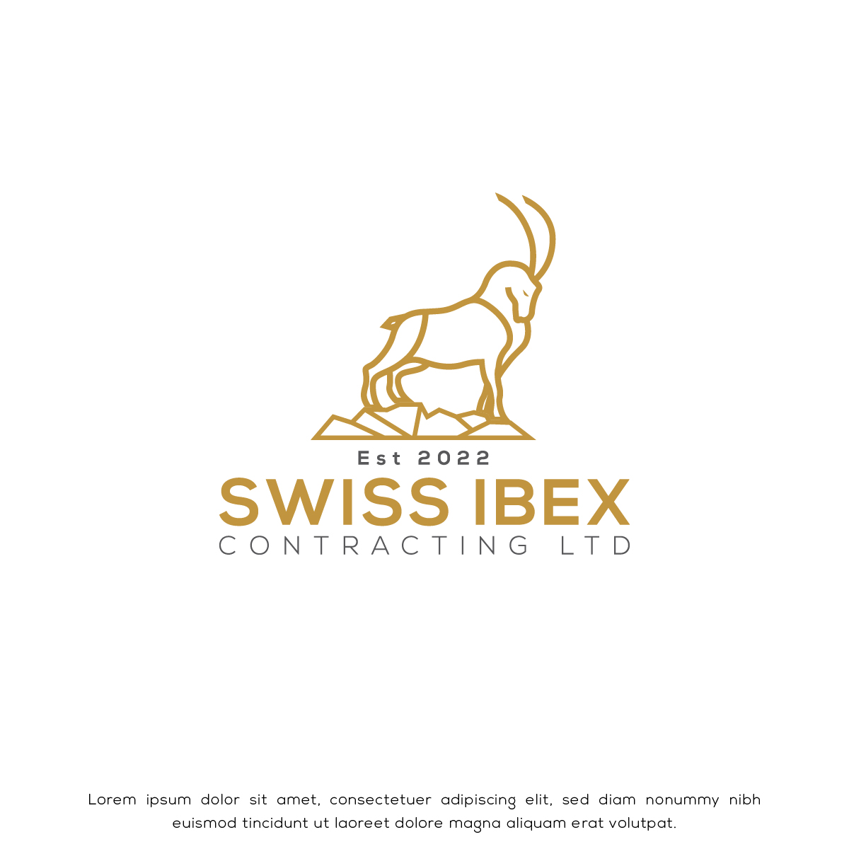 Logo Design by Deziners Zone for SWISS IBEX CONTRACTING LTD  | Design #28585004