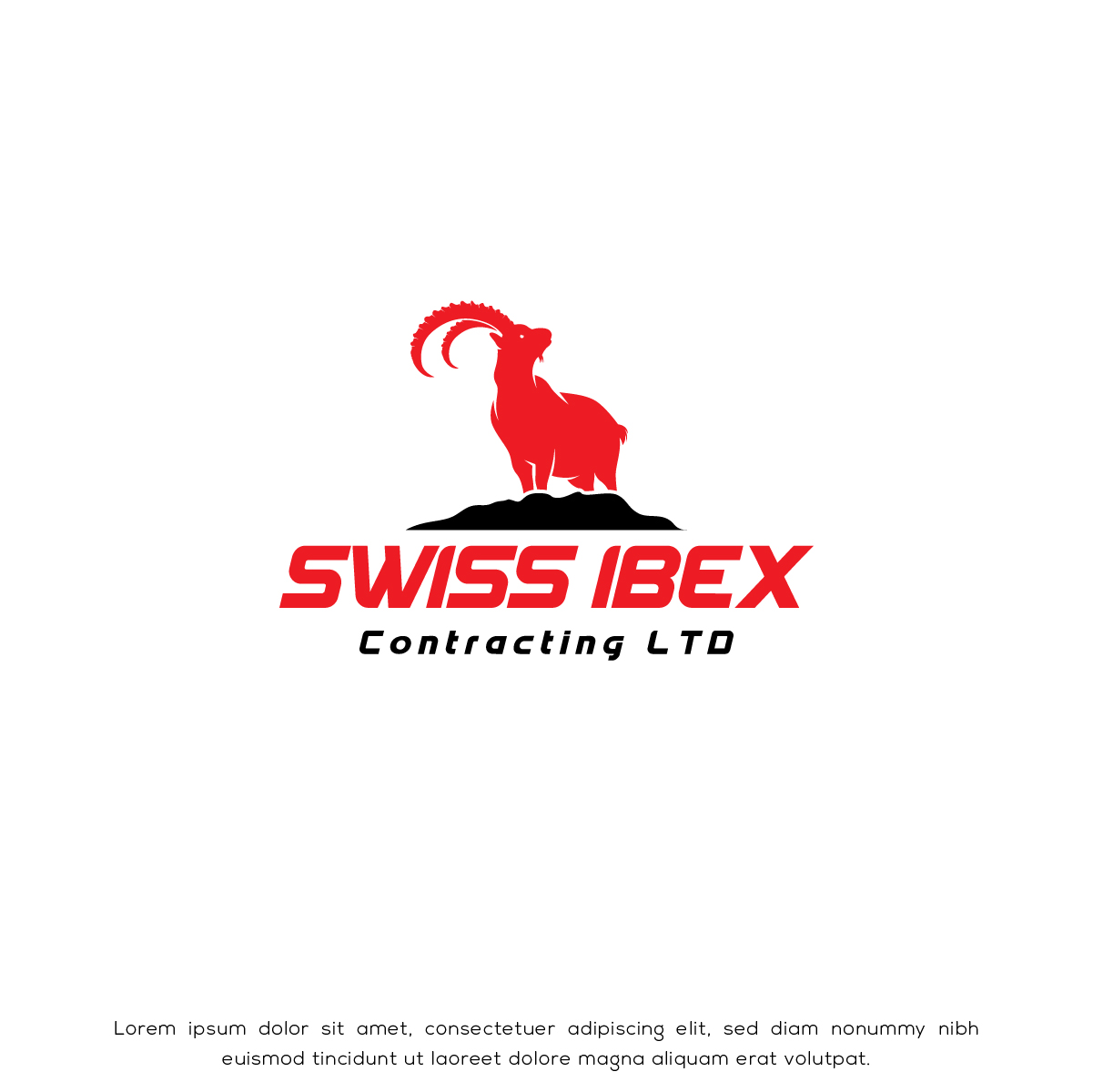 Logo Design by Deziners Zone for SWISS IBEX CONTRACTING LTD  | Design #28585012