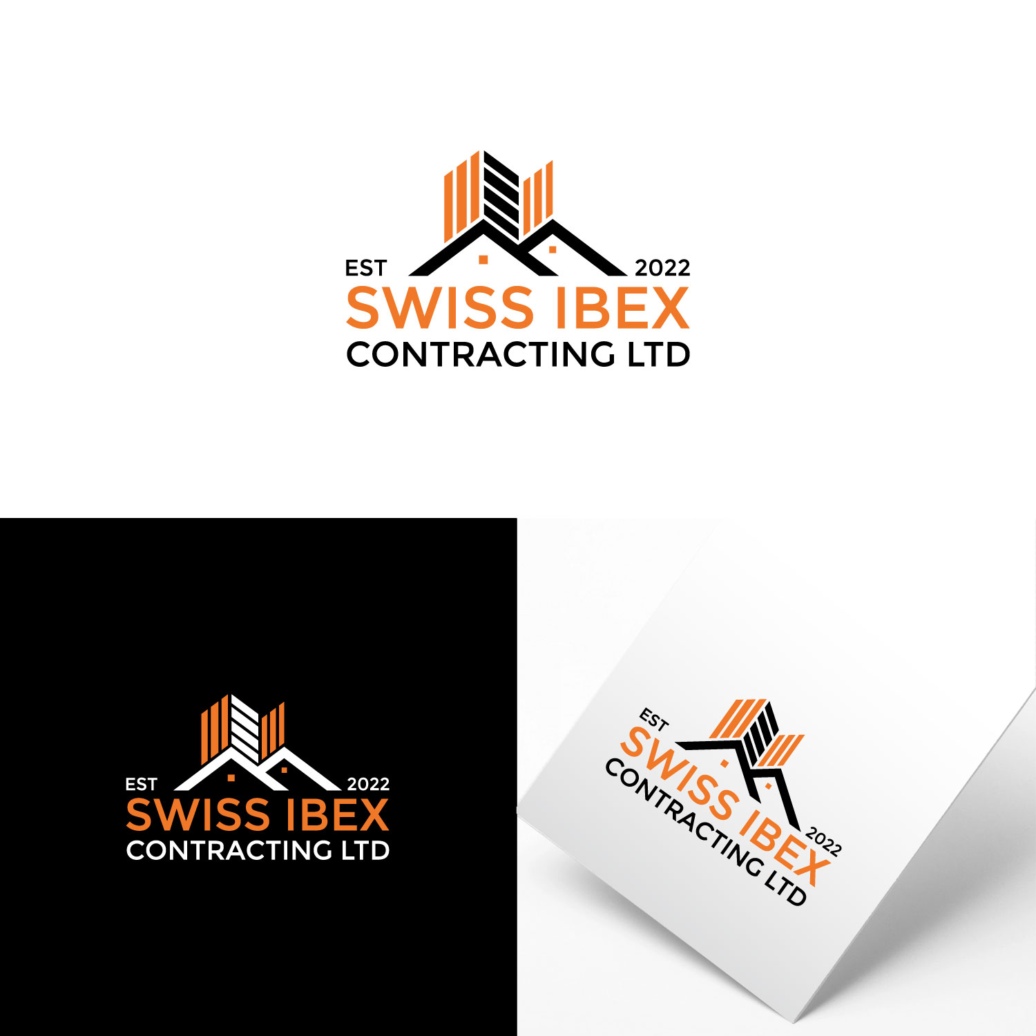 Logo Design by webeezine for SWISS IBEX CONTRACTING LTD  | Design #28586511