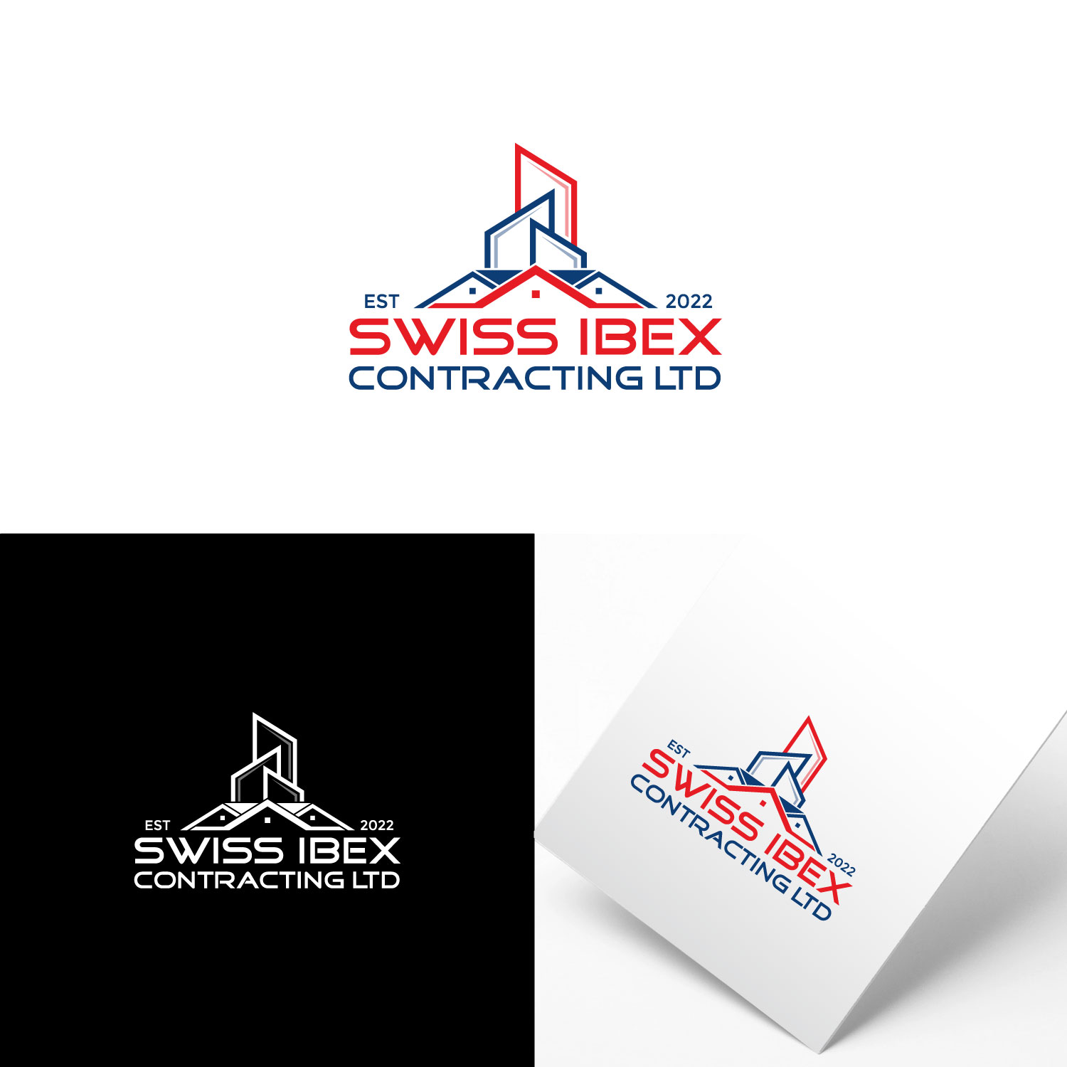 Logo Design by webeezine for SWISS IBEX CONTRACTING LTD  | Design #28586512