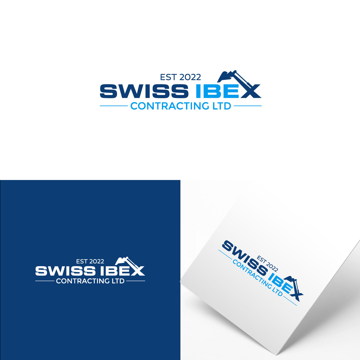 Logo Design by webeezine for SWISS IBEX CONTRACTING LTD  | Design #28593270
