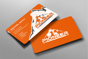 Pioneer Excavating LLC business card design | Diseño de Tarjeta de Presentación por chandrayaan.creative
