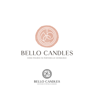 Bello Candles, Hand Poured in Portobello Edinburgh | Logo Design by Peroni