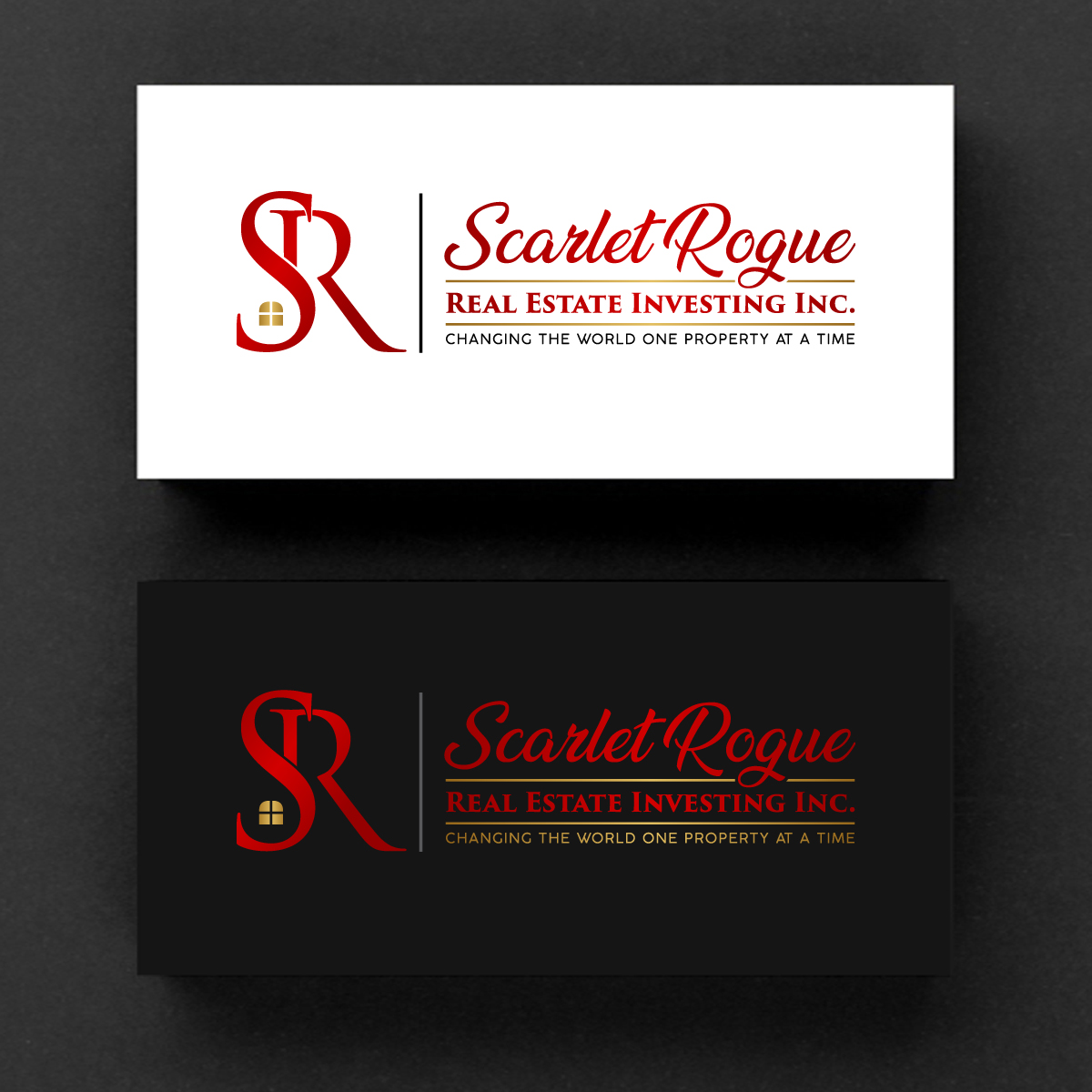 Diseño de Logo por Rueell Artss para Scarlet Rogue Real Estate Investing Inc  | Diseño #28829207
