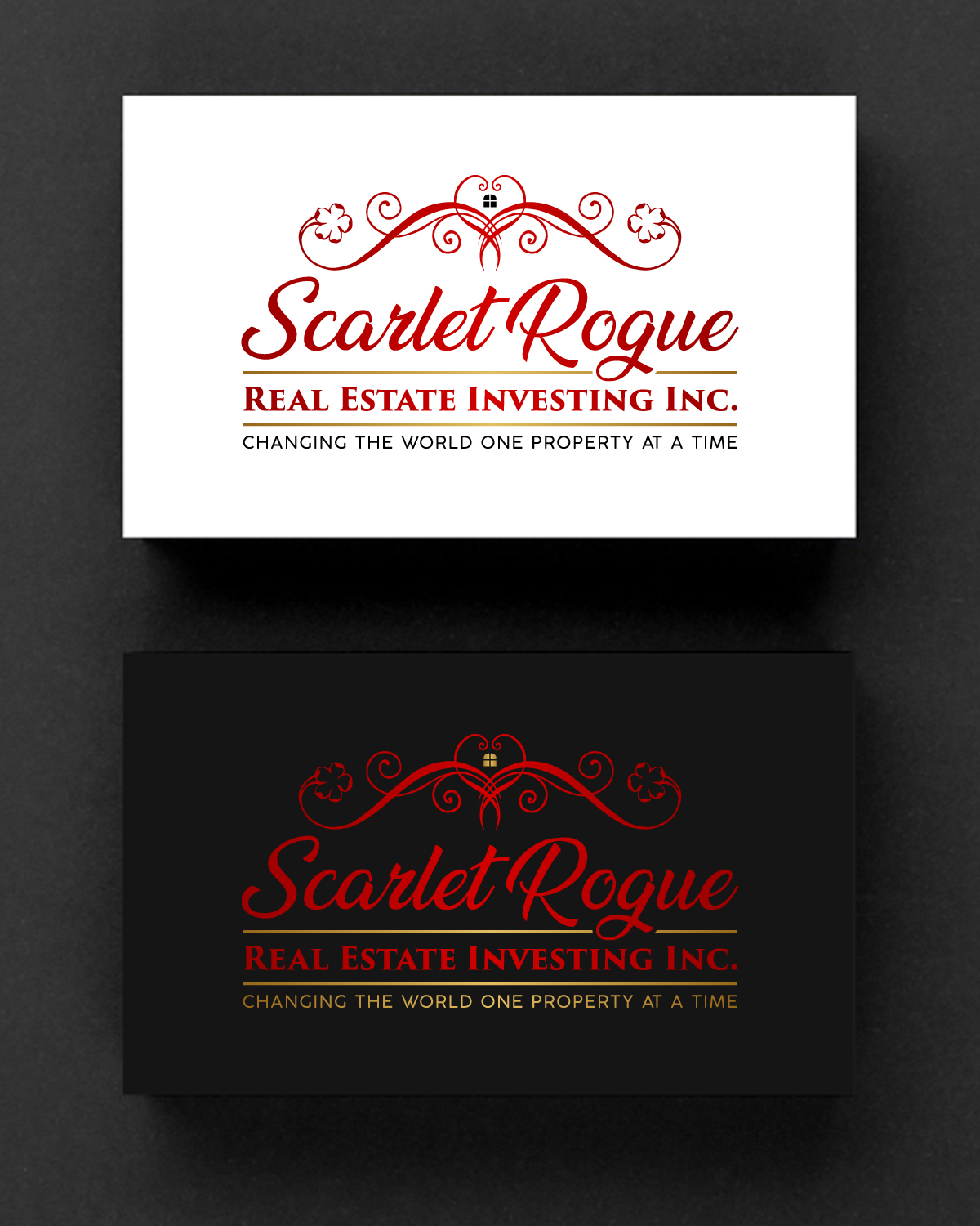 Diseño de Logo por Rueell Artss para Scarlet Rogue Real Estate Investing Inc  | Diseño #28829212