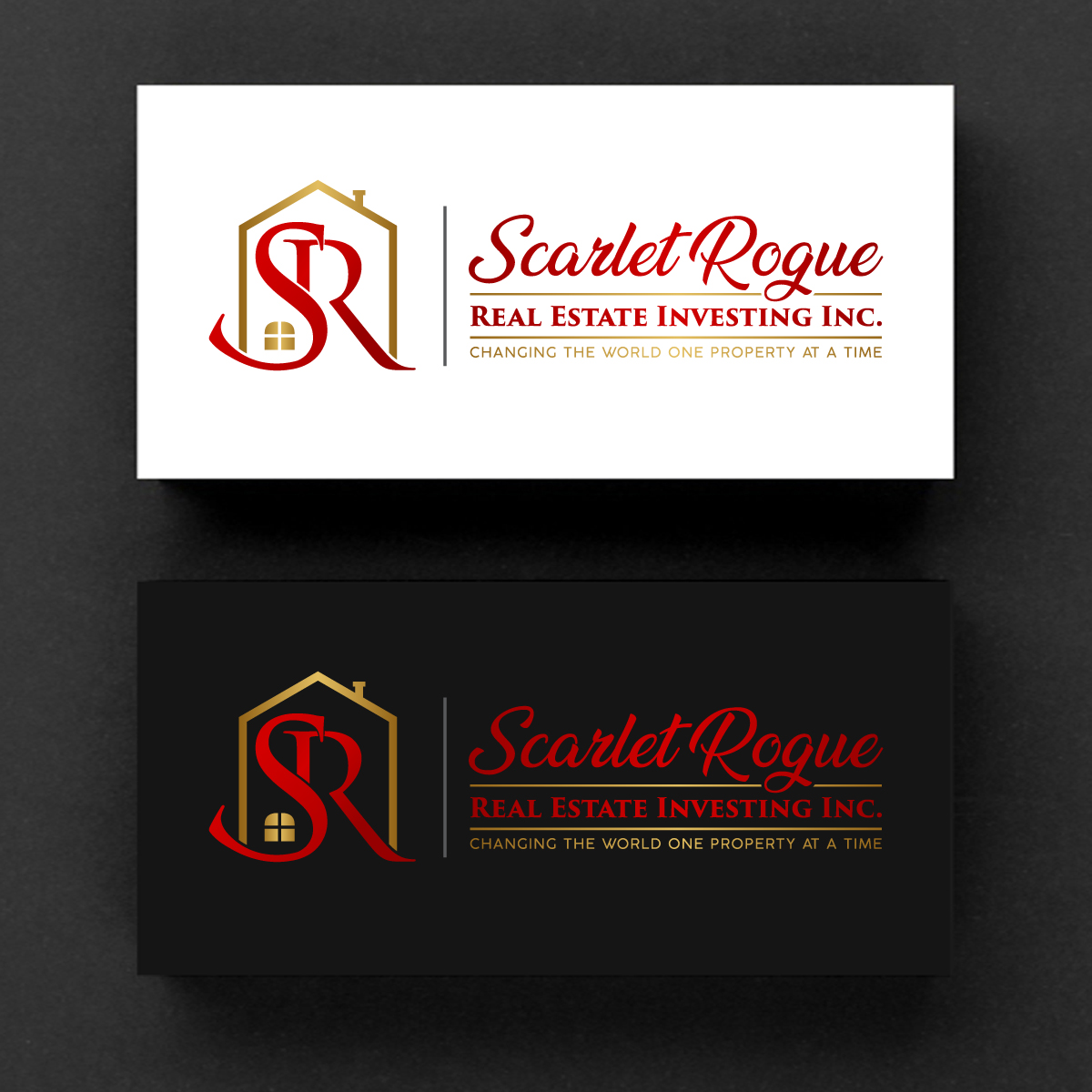 Diseño de Logo por Rueell Artss para Scarlet Rogue Real Estate Investing Inc  | Diseño #28829247