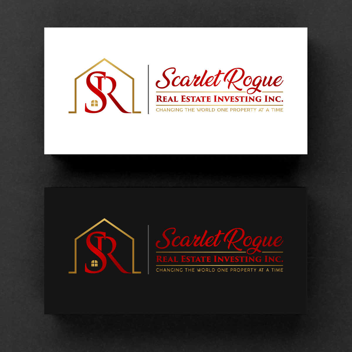 Diseño de Logo por Rueell Artss para Scarlet Rogue Real Estate Investing Inc  | Diseño #28829248