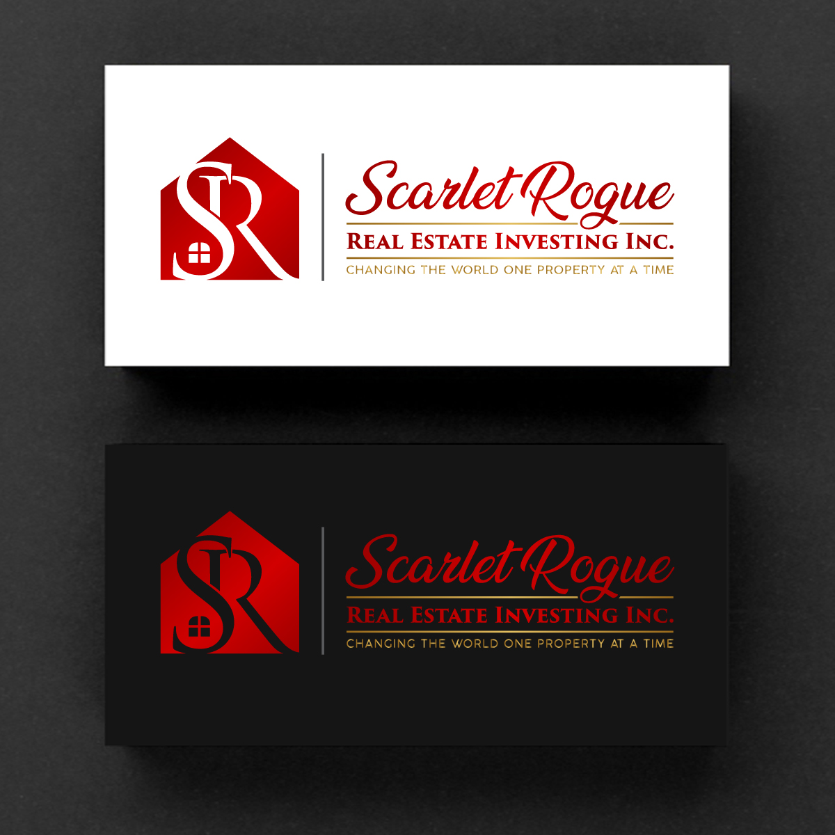 Diseño de Logo por Rueell Artss para Scarlet Rogue Real Estate Investing Inc  | Diseño #28829261