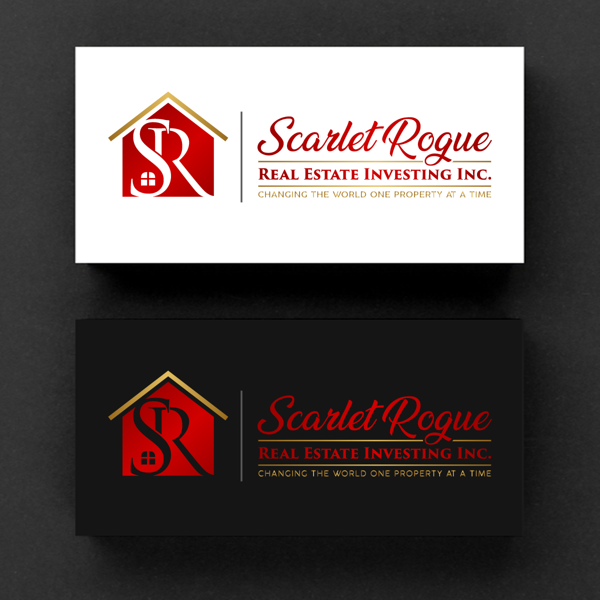 Diseño de Logo por Rueell Artss para Scarlet Rogue Real Estate Investing Inc  | Diseño #28829277