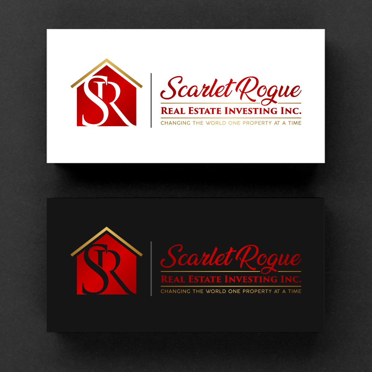 Diseño de Logo por Rueell Artss para Scarlet Rogue Real Estate Investing Inc  | Diseño #28829280