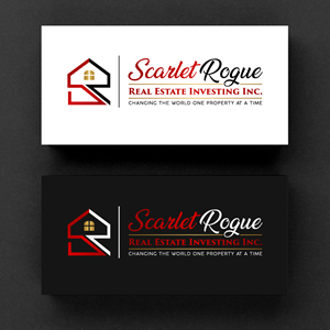 Logo Design by Rueell Artss for Scarlet Rogue Real Estate Investing Inc  | Design: #28829387