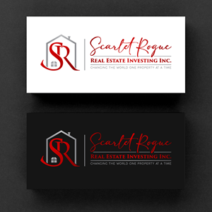 Logo Design by Rueell Artss for Scarlet Rogue Real Estate Investing Inc  | Design: #28831201