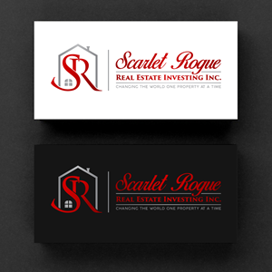 Logo Design by Rueell Artss for Scarlet Rogue Real Estate Investing Inc  | Design: #28831211
