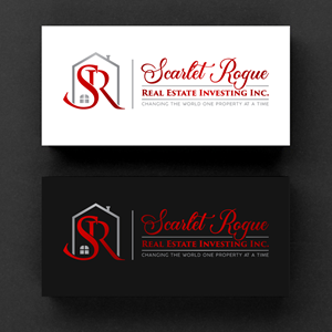 Logo Design by Rueell Artss for Scarlet Rogue Real Estate Investing Inc  | Design: #28831216