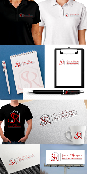 Logo Design by Rueell Artss for Scarlet Rogue Real Estate Investing Inc  | Design: #28835409