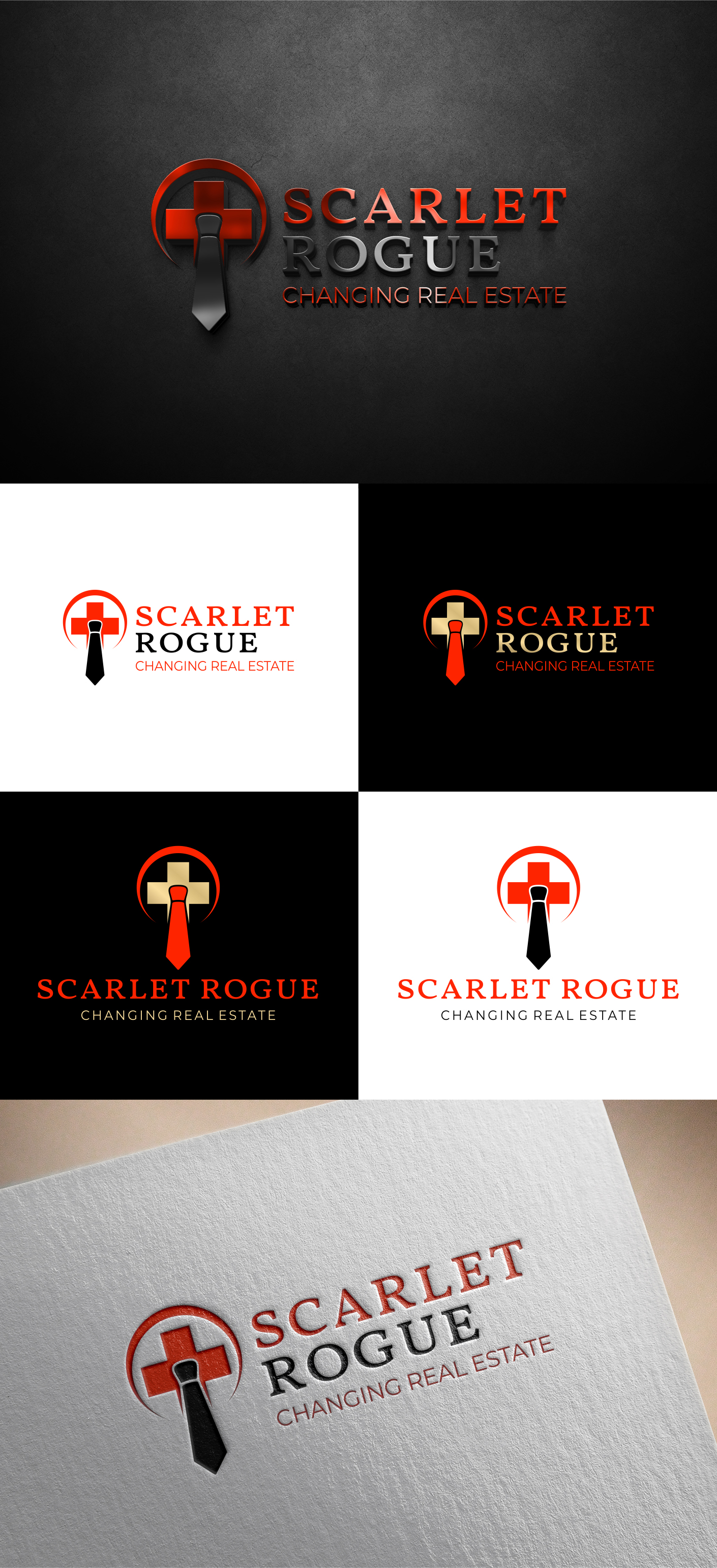 Logo Design by ARA Branding for Scarlet Rogue Real Estate Investing Inc  | Design #28607009