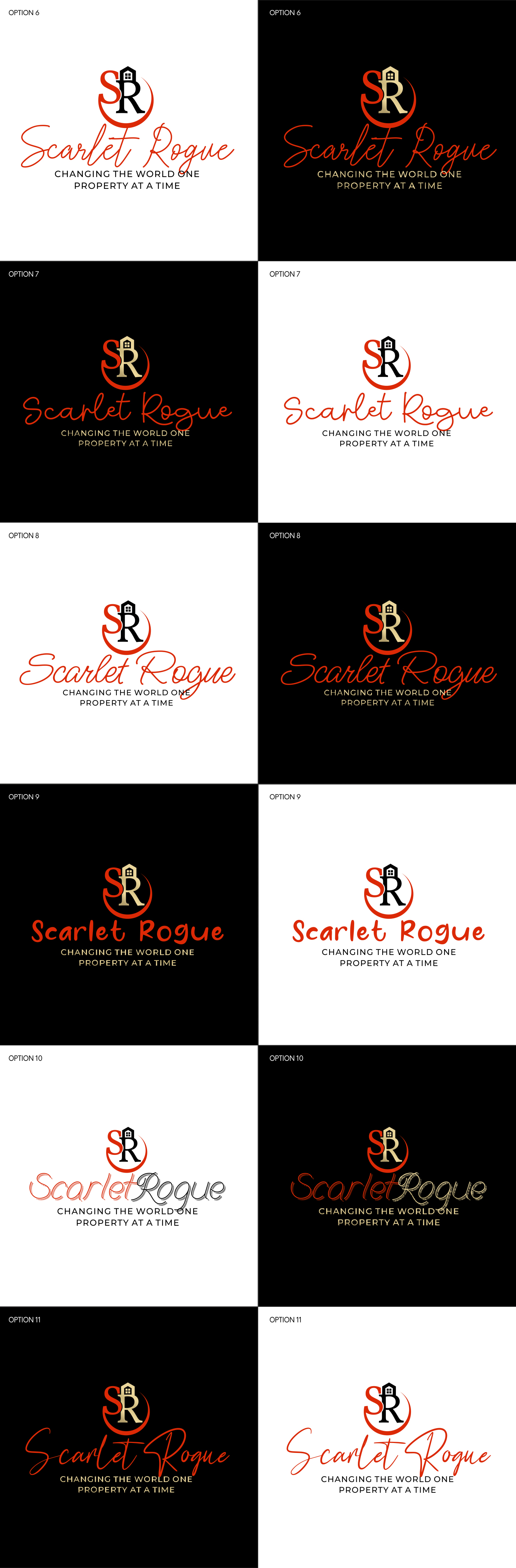 Logo Design by ARA Branding for Scarlet Rogue Real Estate Investing Inc  | Design #28830669