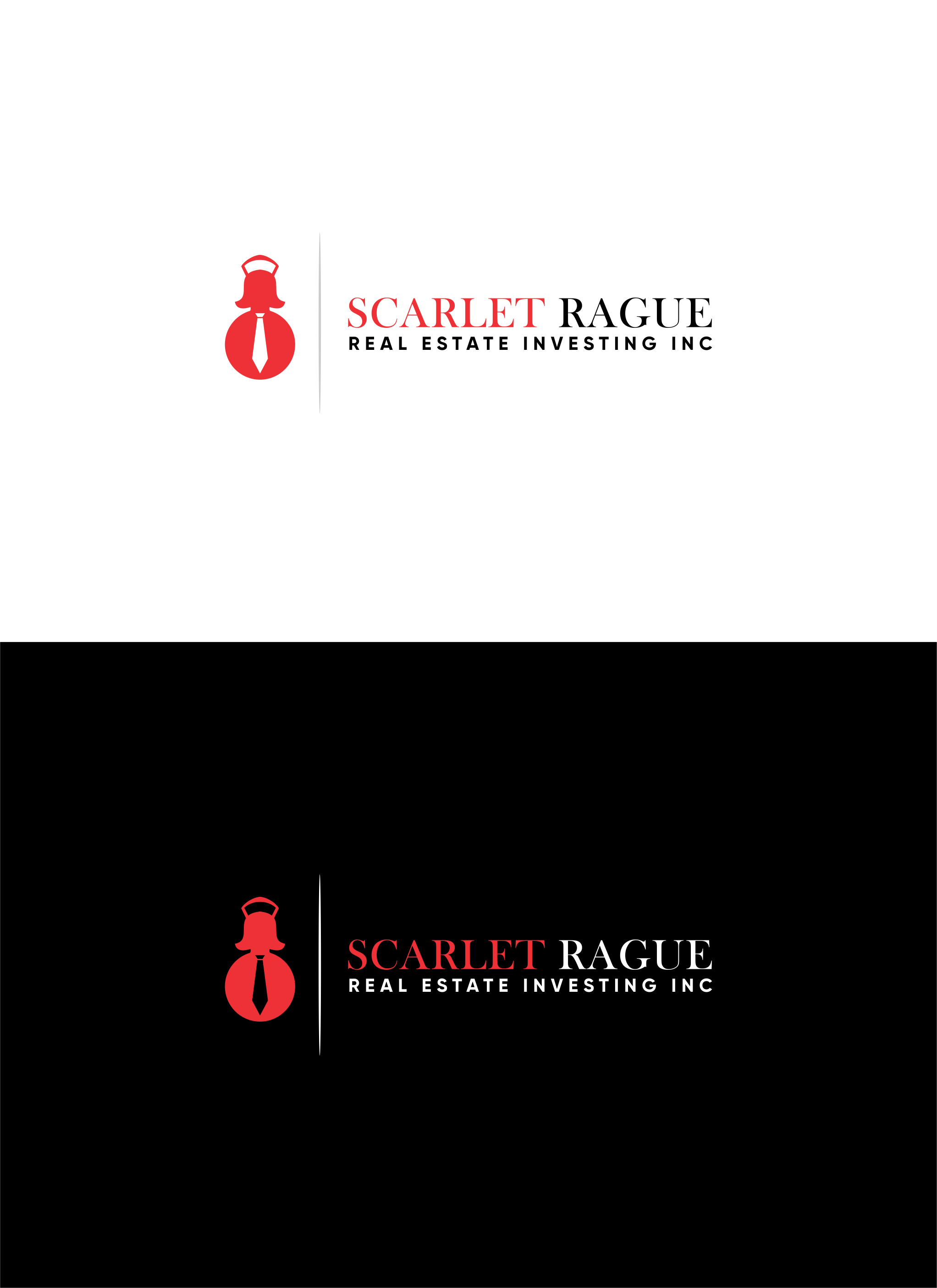 Logo Design by mike edan for Scarlet Rogue Real Estate Investing Inc  | Design #28637365