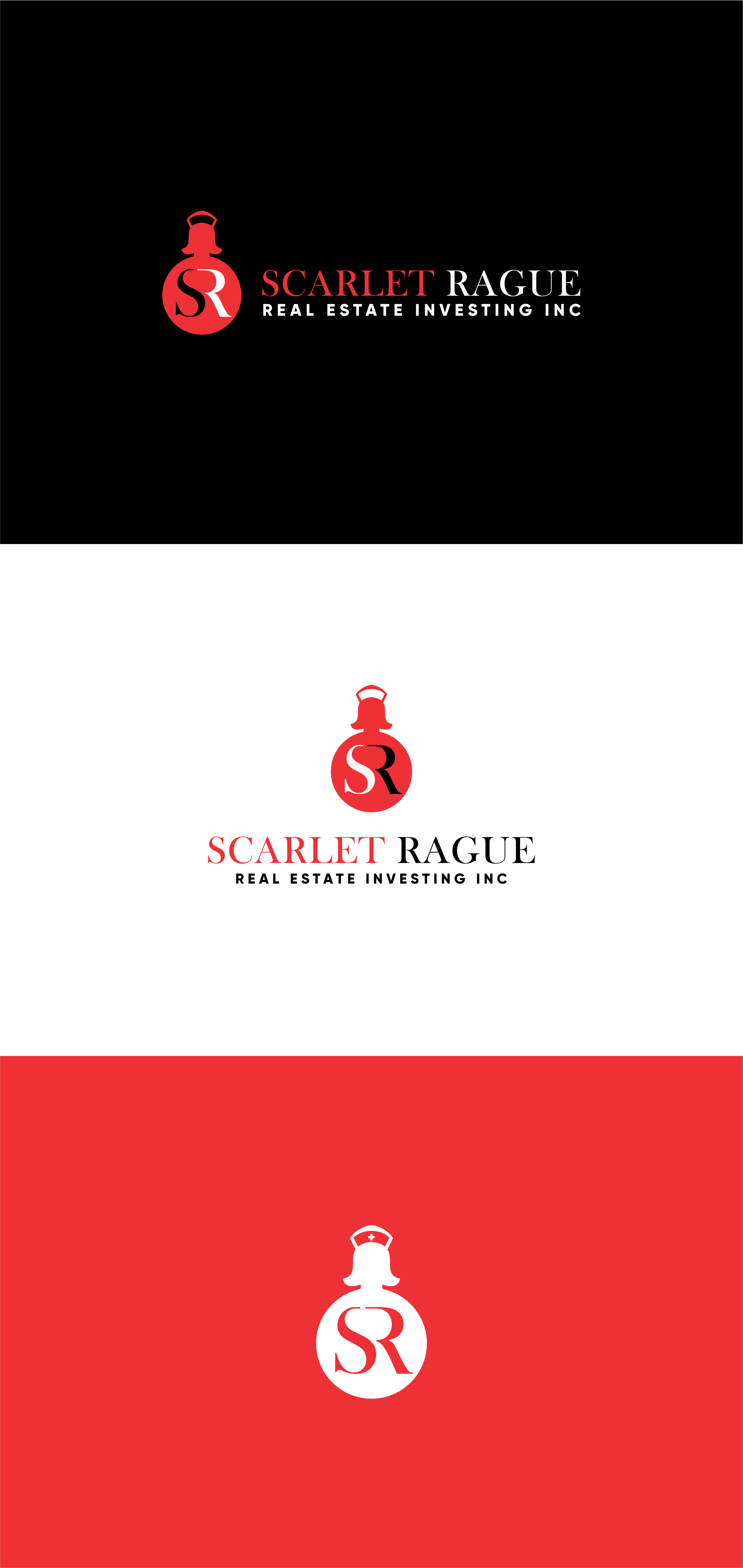 Logo Design by mike edan for Scarlet Rogue Real Estate Investing Inc  | Design #28637366