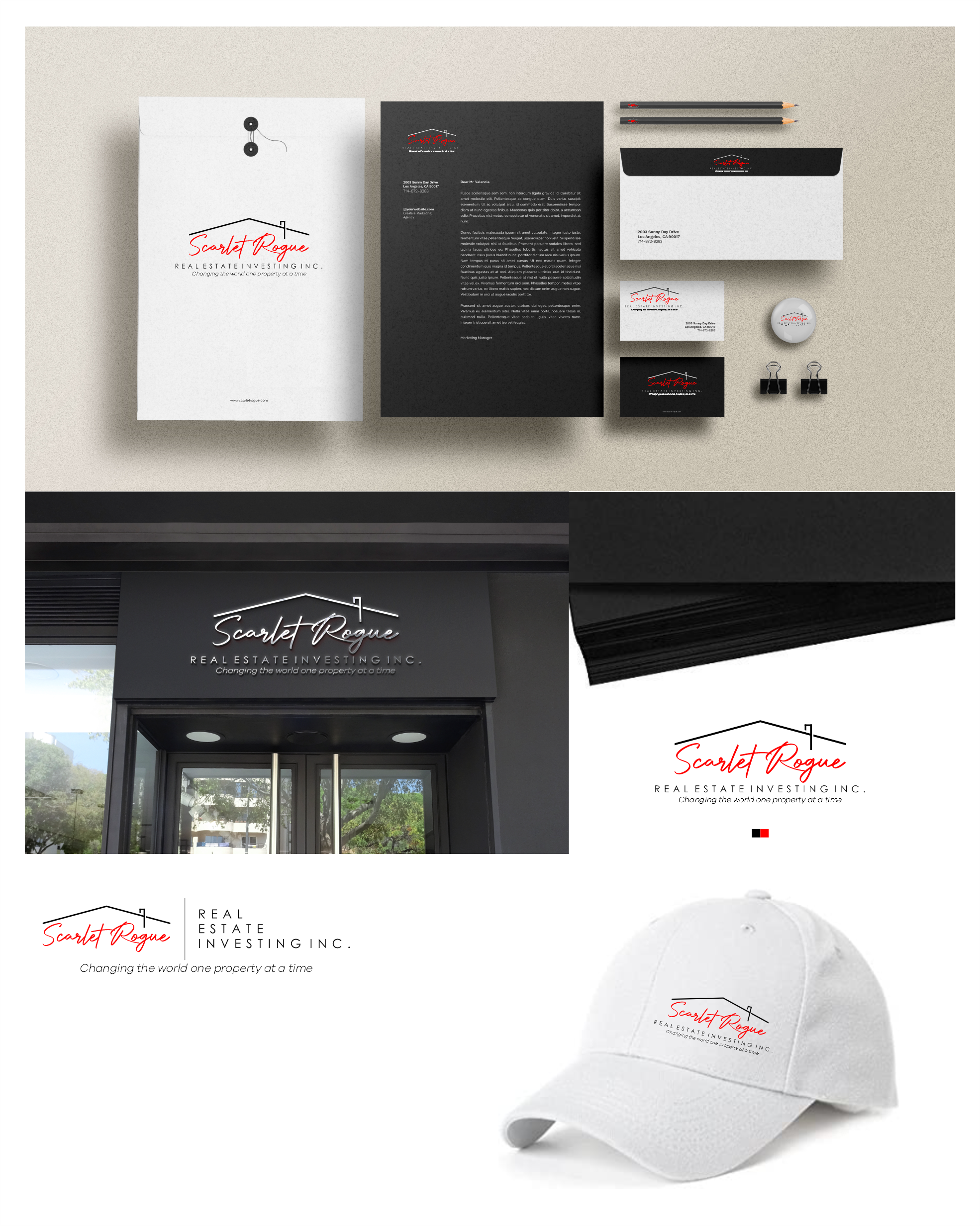 Logo Design by momo57 for Scarlet Rogue Real Estate Investing Inc  | Design #28836241