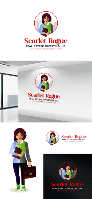 Design de Logo par debdesign pour Scarlet Rogue Real Estate Investing Inc  | Design : #28603581