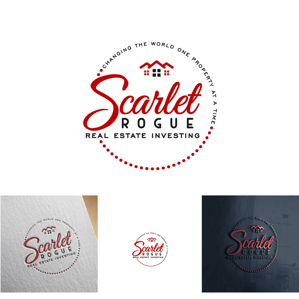 Logo Design by michellefrances for Scarlet Rogue Real Estate Investing Inc  | Design #28717528