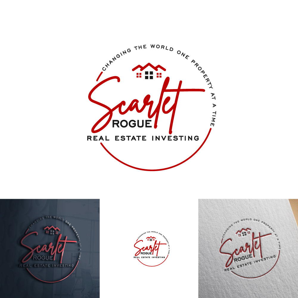 Logo Design by michellefrances for Scarlet Rogue Real Estate Investing Inc  | Design #28829959
