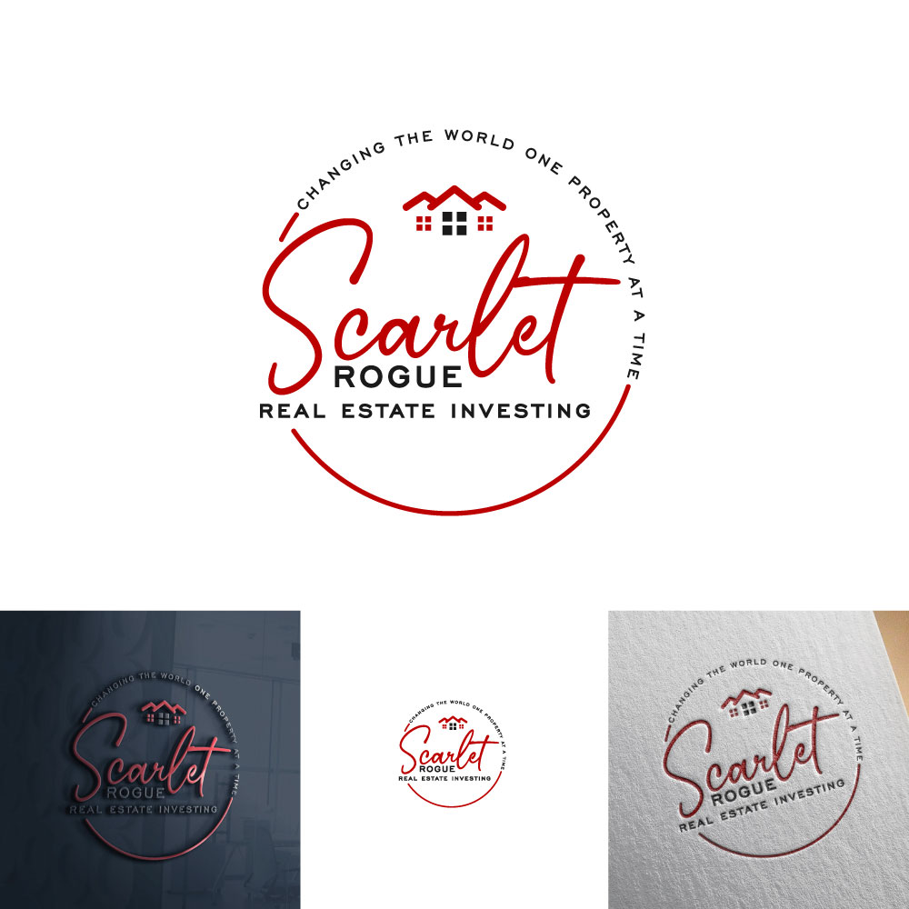 Logo Design by michellefrances for Scarlet Rogue Real Estate Investing Inc  | Design #28829960