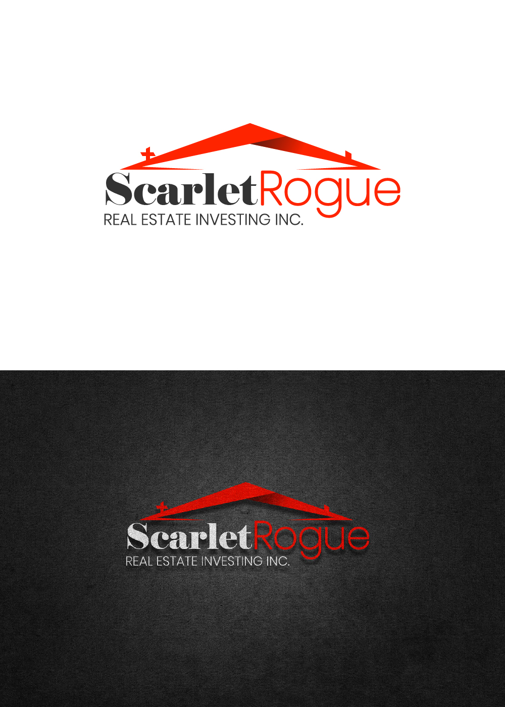 Logo Design by 3Guys for Scarlet Rogue Real Estate Investing Inc  | Design #28700155