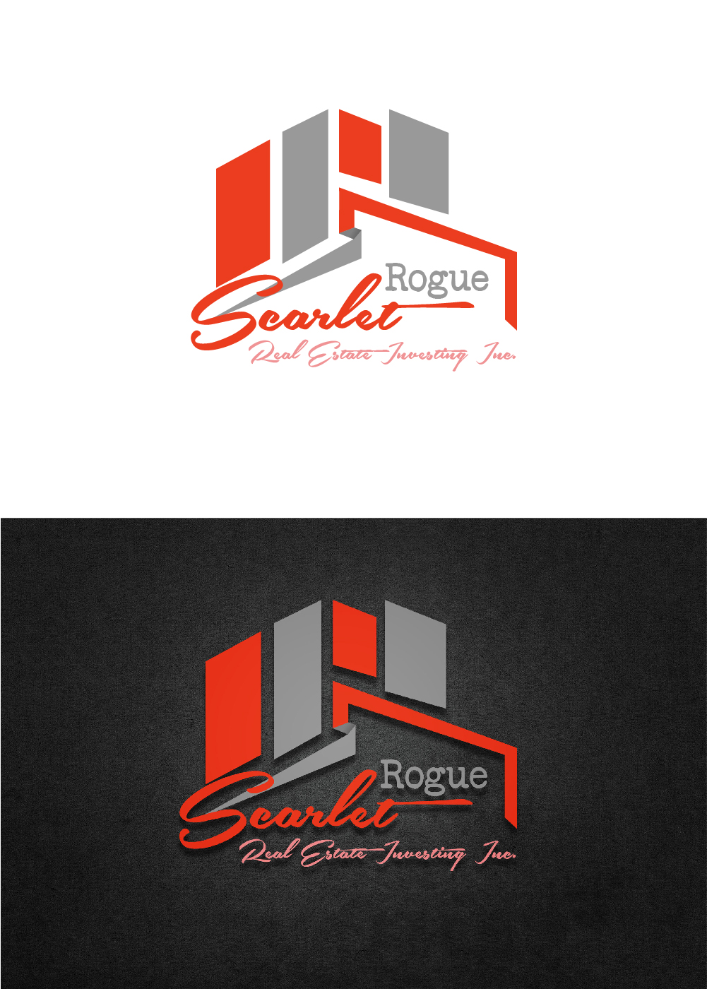 Logo Design by 3Guys for Scarlet Rogue Real Estate Investing Inc  | Design #28700156