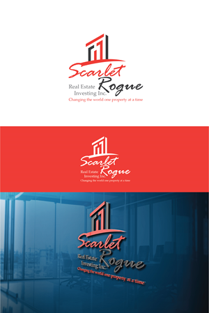 Logo Design by 3Guys for Scarlet Rogue Real Estate Investing Inc  | Design: #28830707