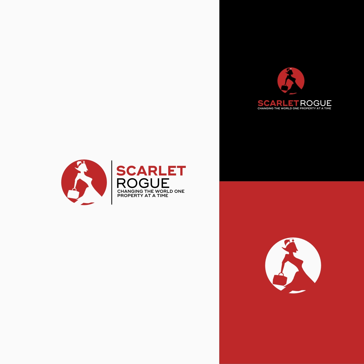 Logo Design by gray mind for Scarlet Rogue Real Estate Investing Inc  | Design #28690412