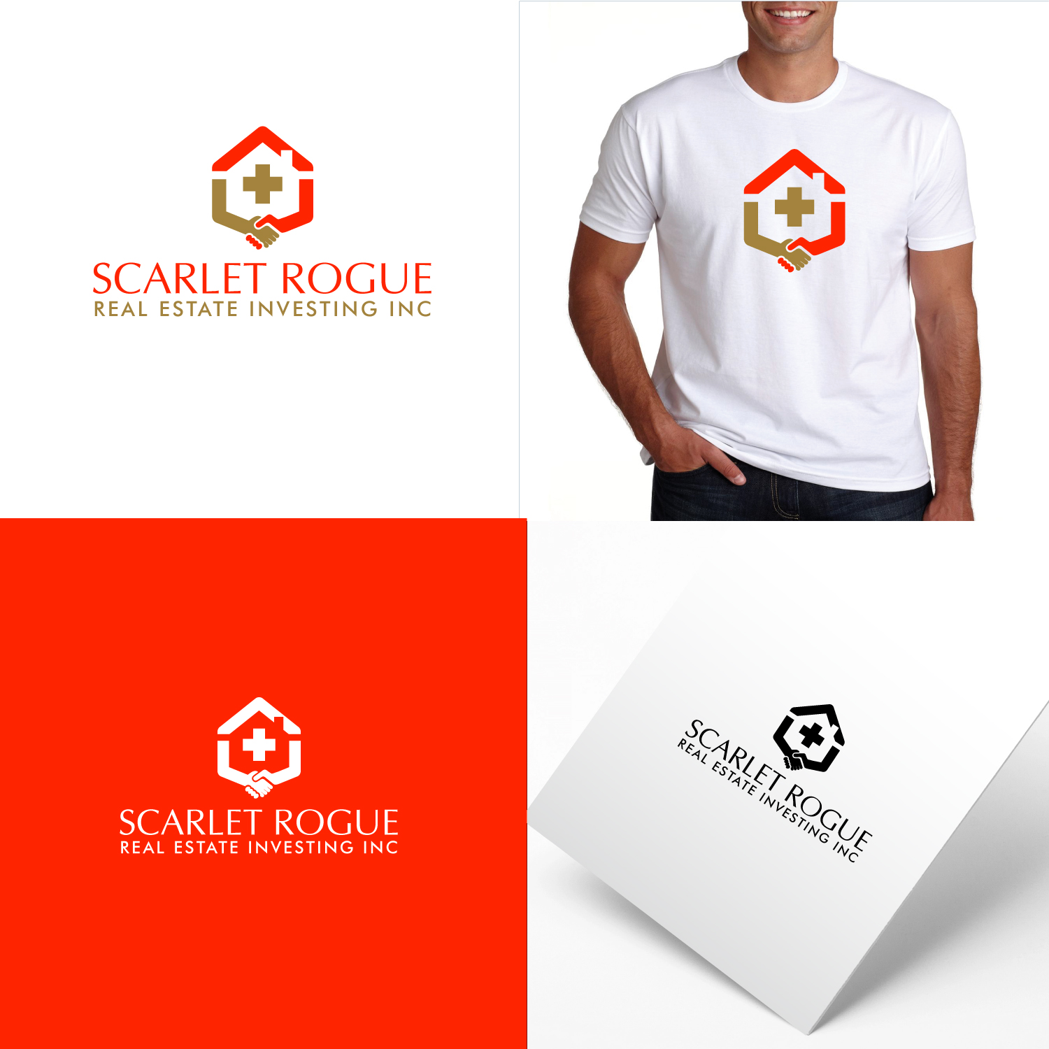 Logo Design by webeezine for Scarlet Rogue Real Estate Investing Inc  | Design #28616812
