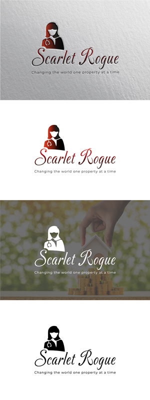Logo Design by Mohammad_Rasel for Scarlet Rogue Real Estate Investing Inc  | Design: #28689858