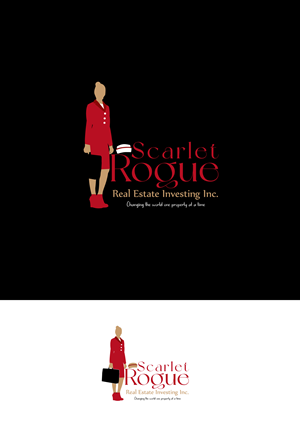 Logo Design by bright design for Scarlet Rogue Real Estate Investing Inc  | Design: #28686101