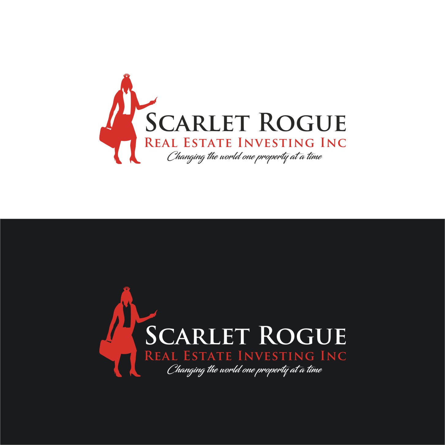 Logo Design by jssaan for Scarlet Rogue Real Estate Investing Inc  | Design #28651882