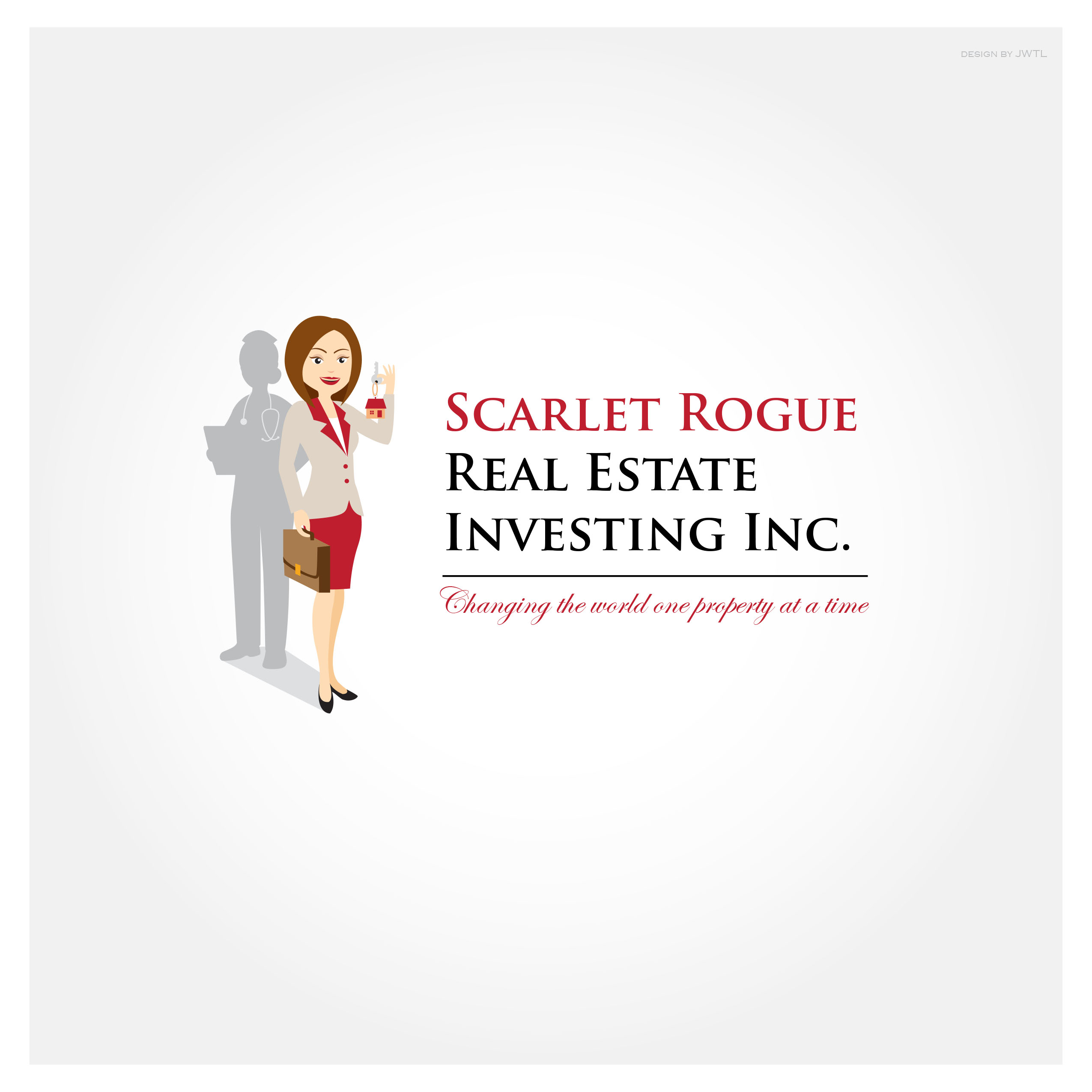 Logo Design by JWTL for Scarlet Rogue Real Estate Investing Inc  | Design #28644519