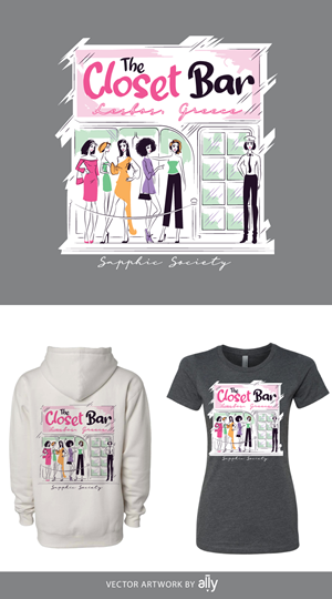 T-Shirt Design for a Women’s Bar/Disco | T-shirt Design by ally designs