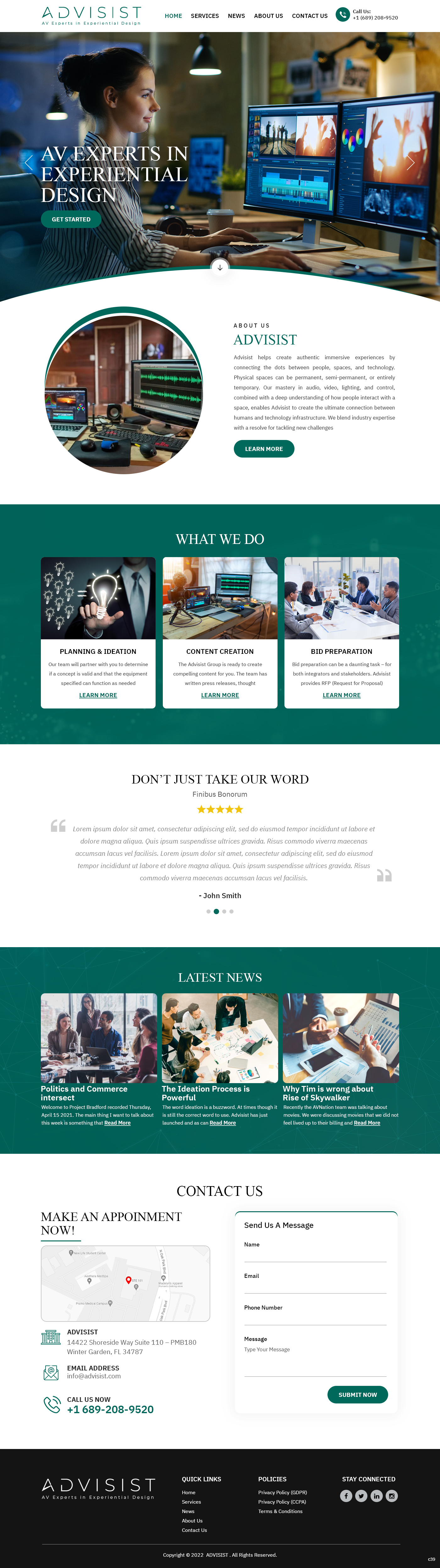 Wordpress Design by pb for Advisist Group LLC | Design #28592312