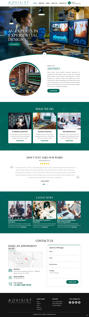 Wordpress Design by pb for Advisist Group LLC | Design: #28592312